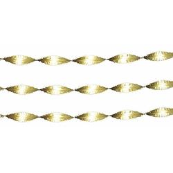 Foto van 3x gouden crepepapier slingers 6 meter - feestslingers