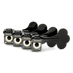 Foto van Badass ogt mini bass keys 4-in-line stemmechanieken voor basgitaar - zwart