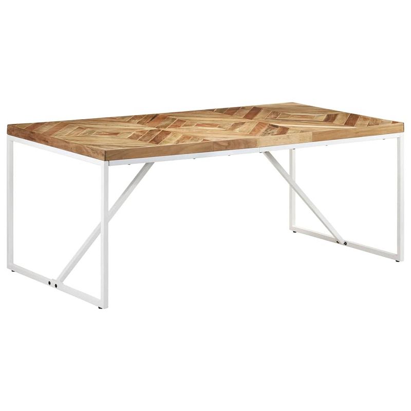 Foto van Vidaxl eettafel 180x90x76 cm massief acaciahout en mangohout