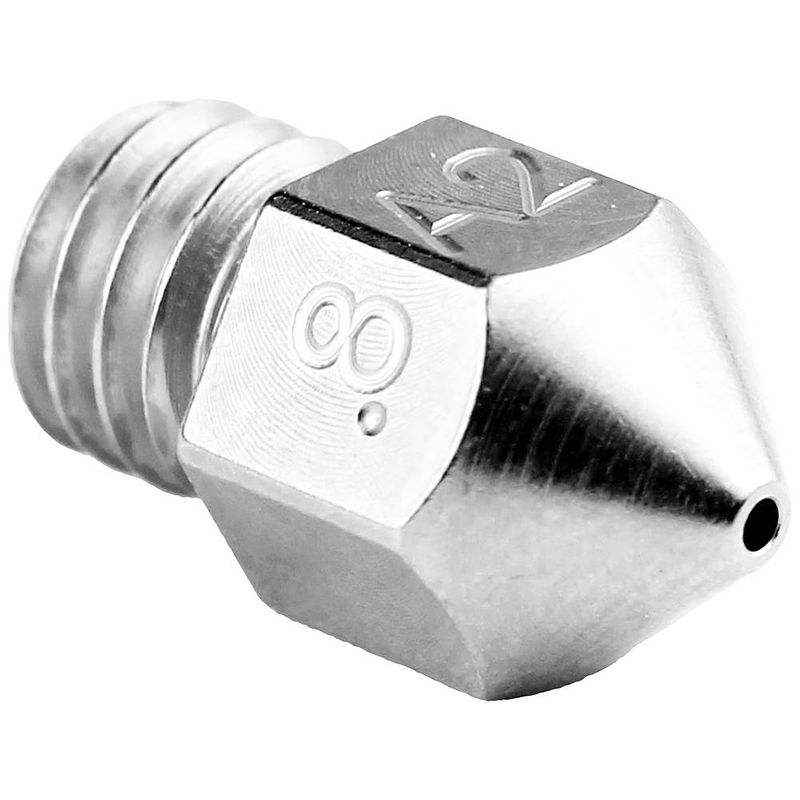 Foto van Micro-swiss mondstuk mk8, 1 mm plated a2 hardened steel nozzle m2585-10