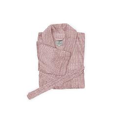 Foto van Linnick flanel fleece badjas croco - roze - s