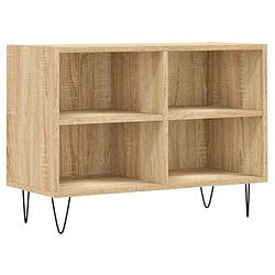 Foto van The living store tv-meubel x - tv-kast - 69.5 x 30 x 50 cm - sonoma eiken