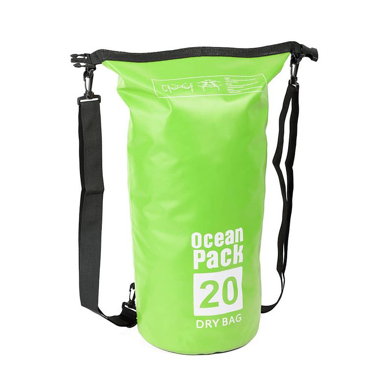 Foto van Waterdichte tas ocean pack 20l - waterproof dry bag sack - schoudertas