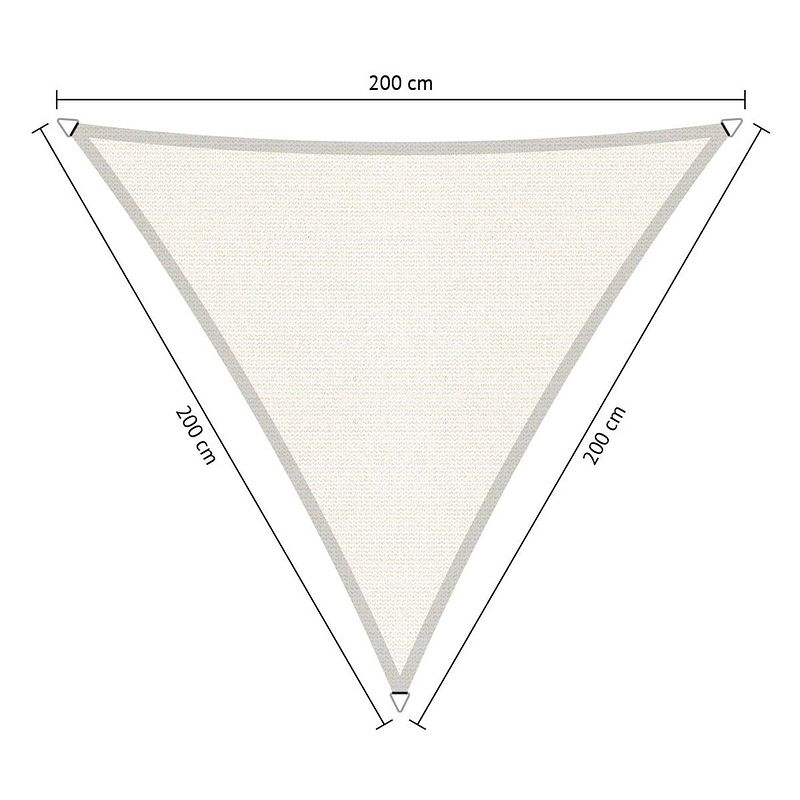 Foto van Shadow comfort driehoek 2x2x2m arctic white