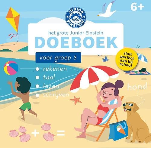 Foto van Het grote junior einstein doeboek voor groep 3 - paperback (9789493218130)