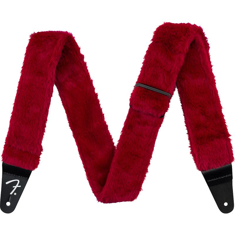 Foto van Fender poodle plush strap red gitaarband