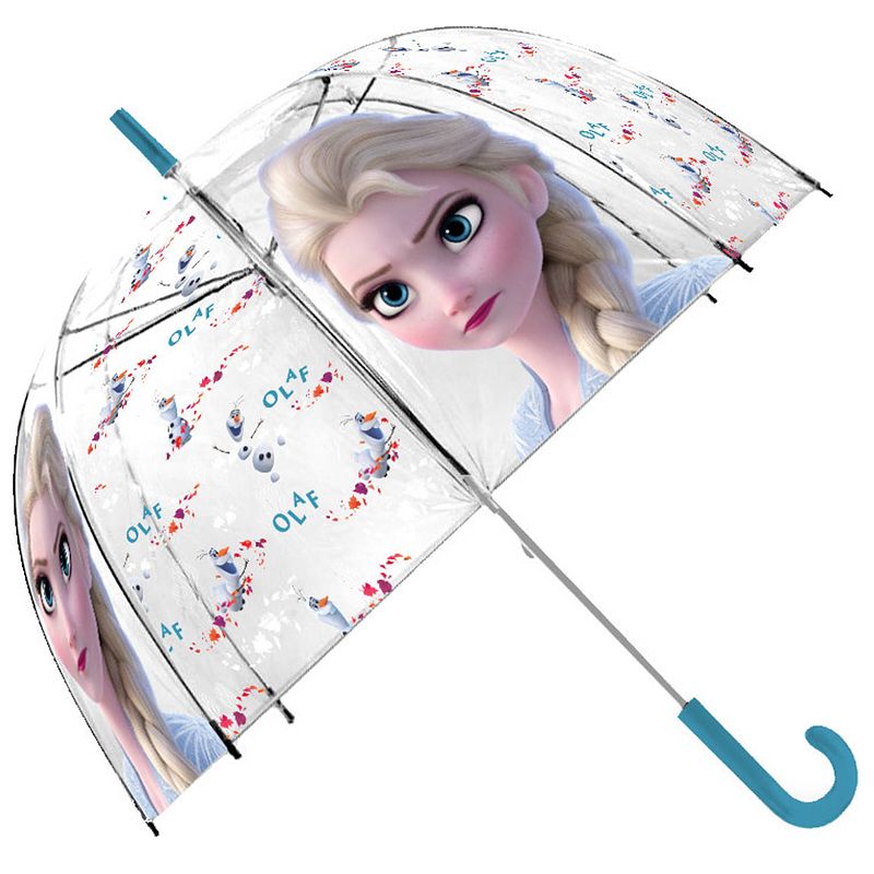 Foto van Disney kinderparaplu frozen 70 cm pvc transparant/groen