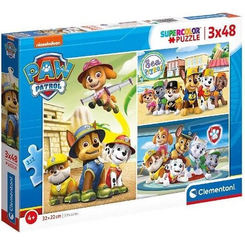 Foto van Clementoni paw patrol puzzel - 3 x 48 stukjes