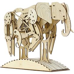 Foto van Mr. playwood olifant - houten modelbouw