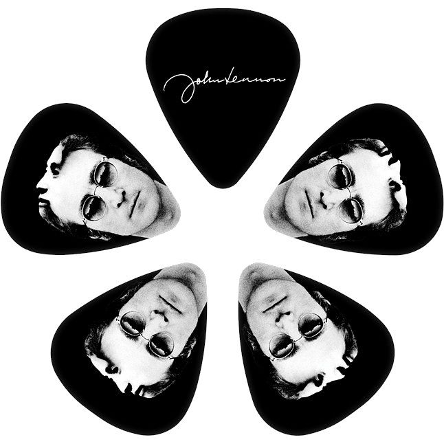 Foto van D'saddario john lennon mind games guitar picks gitaar plectrums medium 10-pack