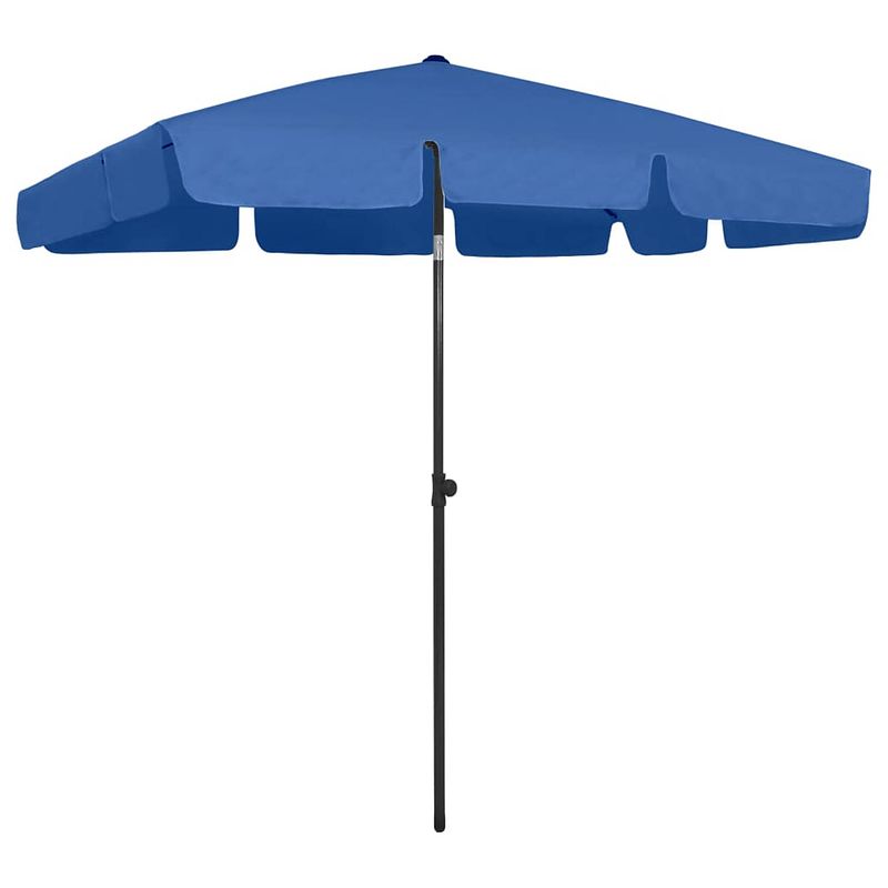 Foto van Vidaxl strandparasol 200x125 cm azuurblauw