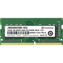 Foto van Transcend jetram werkgeheugenmodule voor laptop ddr4 16 gb 1 x 16 gb non-ecc 2666 mhz 260-pins so-dimm cl19 jm2666hsb-16g