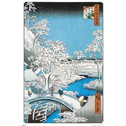 Foto van Gbeye hiroshige the drum bridge poster 61x91,5cm