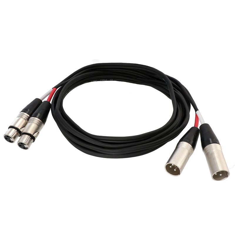 Foto van Devine mic1002/3 kabel 2x xlr female - 2x xlr male 3 m