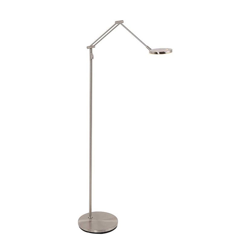 Foto van Steinhauer soleil vloerlamp - ø 25 cm - ingebouwd (led) - staal en transparant