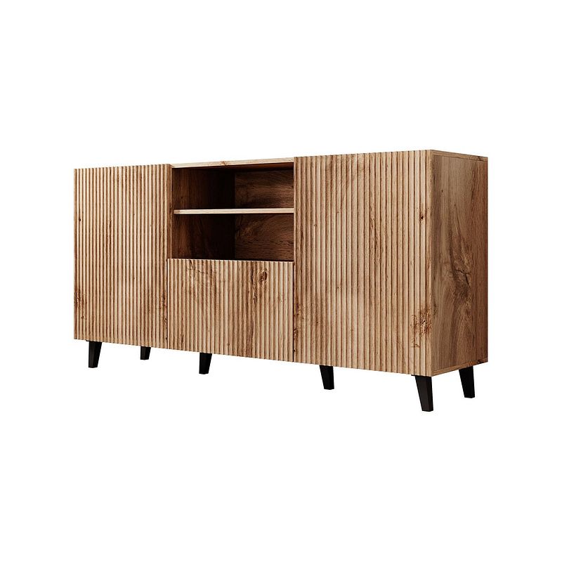 Foto van Meubella dressoir vintar - eiken - 150 cm