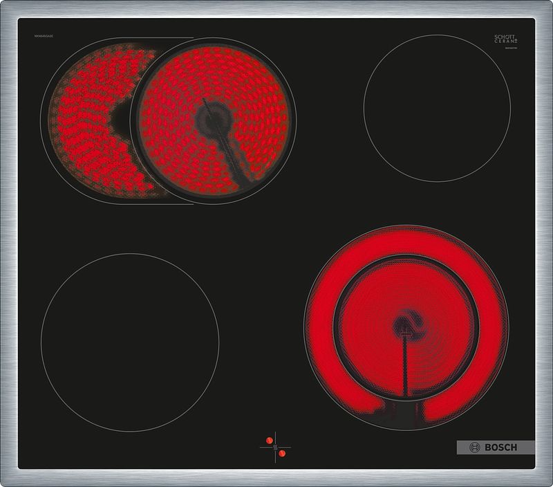 Foto van Bosch nkn645ga2e keramische inbouwkookplaat zwart