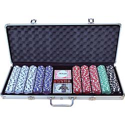 Foto van Pokerset koffer aluminium 500 chips