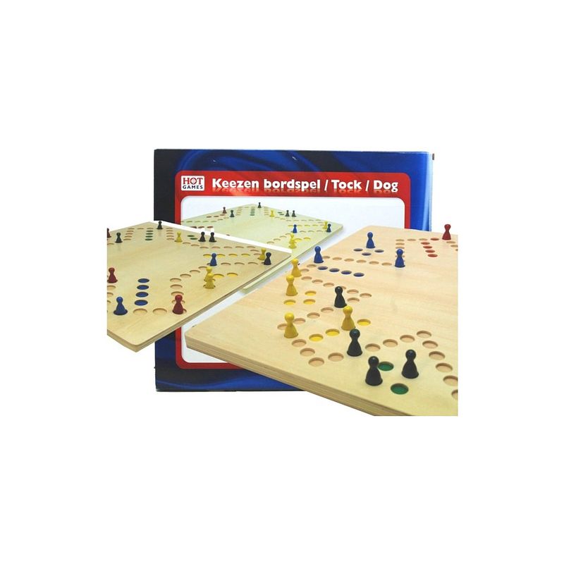 Foto van Twisk hot games houten keezen bordspel 4-6 personen