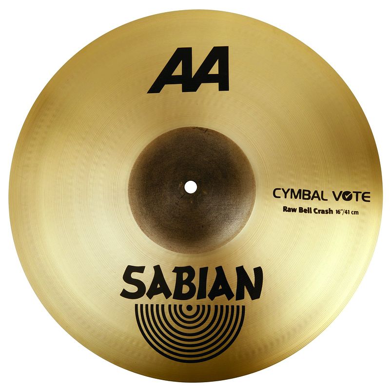 Foto van Sabian aa 16 inch raw bell crash