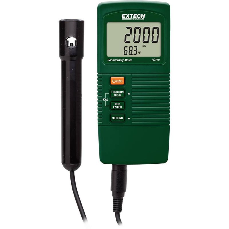 Foto van Extech ec210 geleidbaarheidsmeter geleidingsvermogen, total dissolved solids (tds)