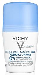 Foto van Vichy deodorant mineraal roller 48u voor een gevoelige huid
