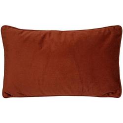 Foto van Atmosphera bank/sierkussens huiskamer sophia - 30 x 50 cm - terracotta - polyester - met rits - sierkussens