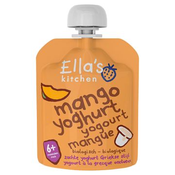 Foto van Ella's kitchen mango yoghurt 6+ bio 90g bij jumbo