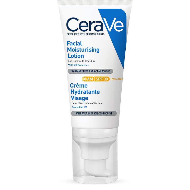 Foto van Cerave hydraterende gezichtscrème spf 30