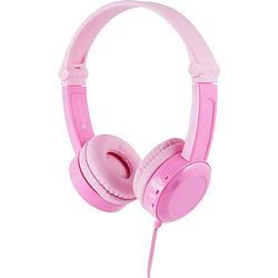 Foto van Onanoff travel on ear headset kabel kinderen pink vouwbaar, headset, volumebegrenzing