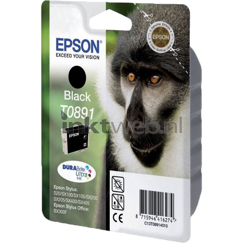 Foto van Epson t0891 zwart cartridge