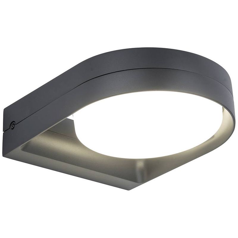 Foto van Lutec fele 6939412011462 led-buitenlamp (wand) 14 w antraciet