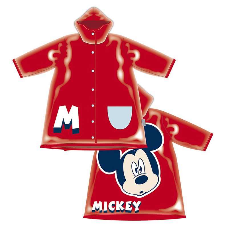 Foto van Arditex regenjas mickey mouse junior pvc rood mt 6-7 jaar