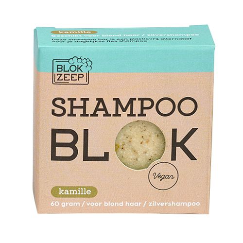 Foto van Blokzeep shampoo bar kamille