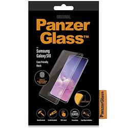Foto van Panzerglass fingerprint case friendly screenprotector voor samsung galaxy s10 - zwart