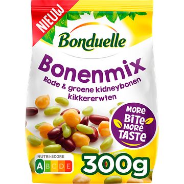 Foto van Bonduelle bonenmix rode & groene kidneybonen kikkererwten 300g bij jumbo