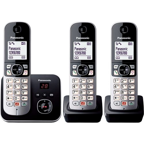 Foto van Panasonic dect telefoon kx-tg6863nlb