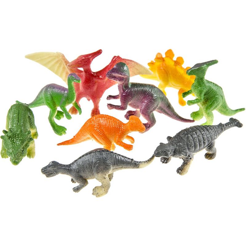 Foto van Dinosaurus speelgoed set - voor kinderen - 12x stuks - plastic - speelfigurenset