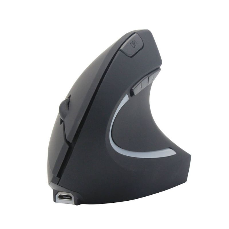 Foto van Silvergear verticale draadloze ergonomische muis rechtshandig met wireless receiver