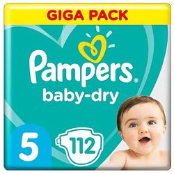 Foto van Pampers - baby dry - maat 5 - mega pack - 112 luiers