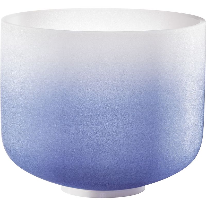 Foto van Meinl csbc9a crystal singing bowl color-frosted klankschaal toon a, voorhoofdchakra