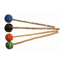 Foto van Terré percussion motherdrum wool stick stok voor motherdrum (per stuk, willekeurige kleur)