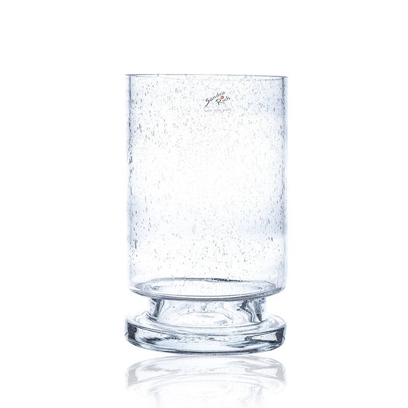 Foto van Glazen vaas conisch transparant 15 x 25 cm - vazen