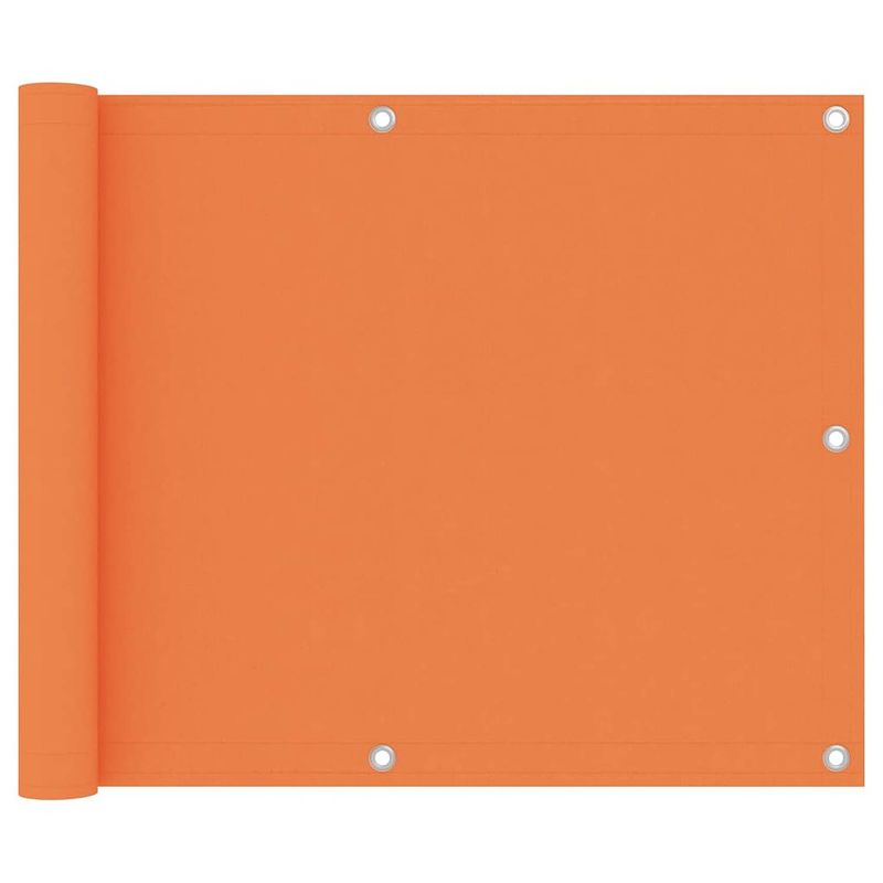 Foto van Vidaxl balkonscherm 75x500 cm oxford stof oranje