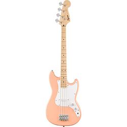 Foto van Squier fsr sonic bronco bass mn shell pink elektrische basgitaar