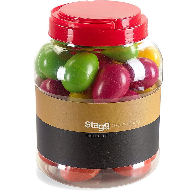 Foto van Stagg egg-box1 egg shakers, box met 40 stuks