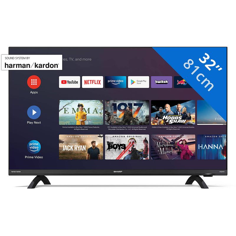 Foto van Sharp aquos 32di3ea - 32 inch hd-ready android smart-tv