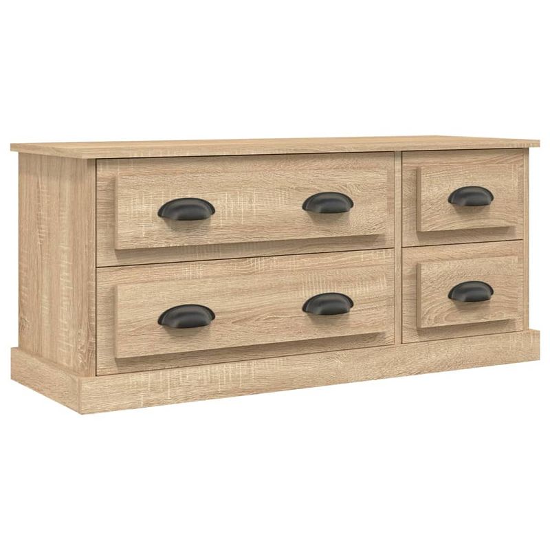 Foto van Vidaxl tv-meubel 100x35,5x45 cm bewerkt hout sonoma eikenkleurig