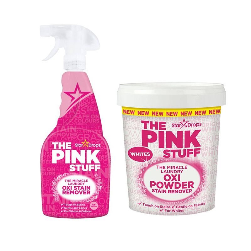 Foto van Combinatieset: the pink stuff - vlekverwijderaar spray + vlekverwijderaar voor witte was