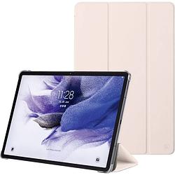 Foto van Hama fold bookcase samsung galaxy tab s7 fe, samsung galaxy tab s7+ roze model-specifieke tablethoes